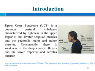 UPPER CROSS SYNDROME DIAGNOSIS AND MANAGEMENT | PPTX