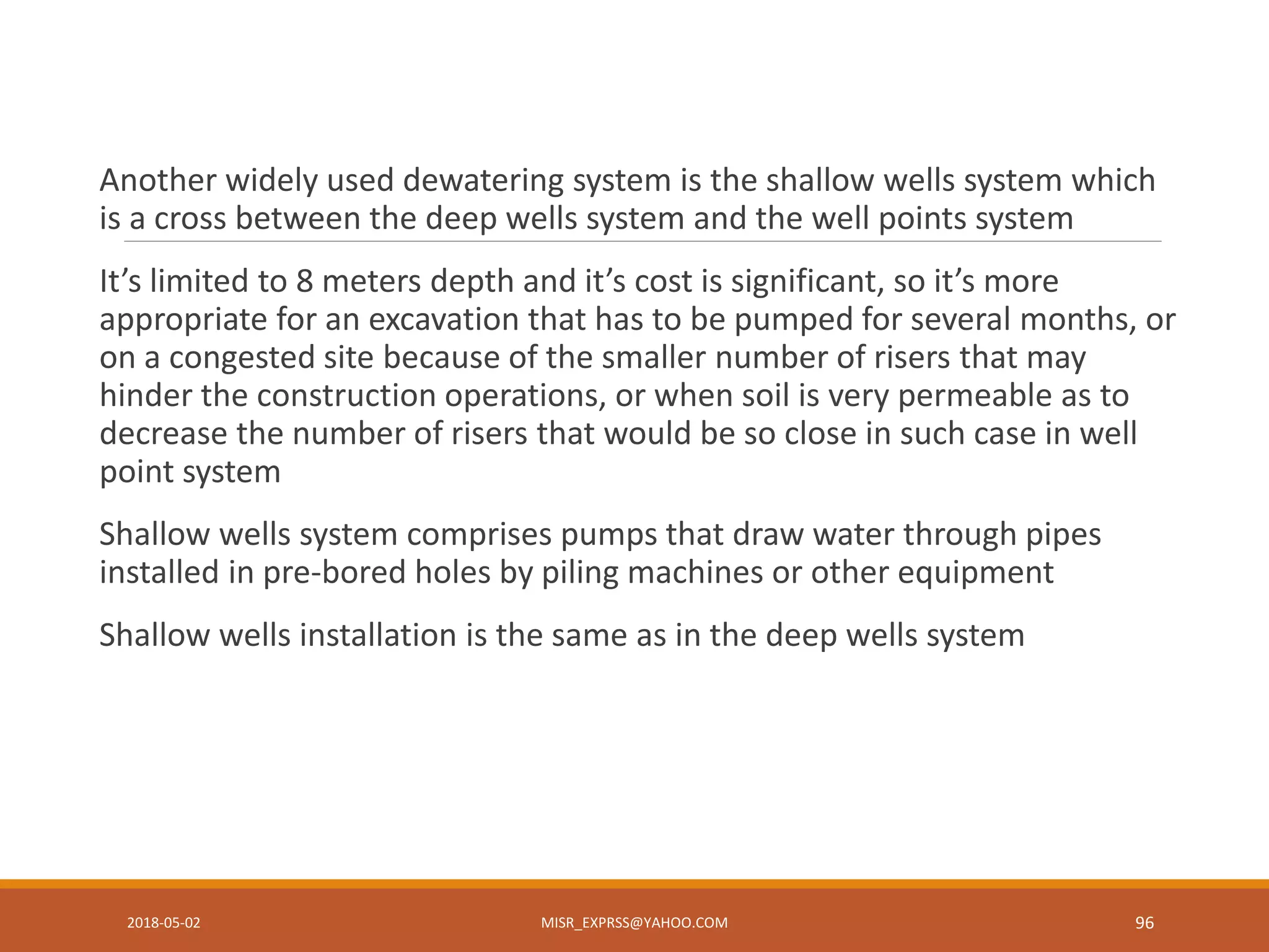 Shoring system and Dewatering | PDF