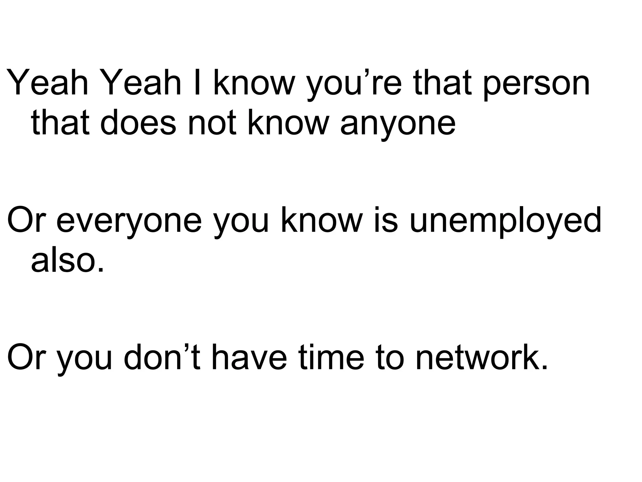 It’s about starting a conversation and building a relationship  - Ben Thomas Networking 