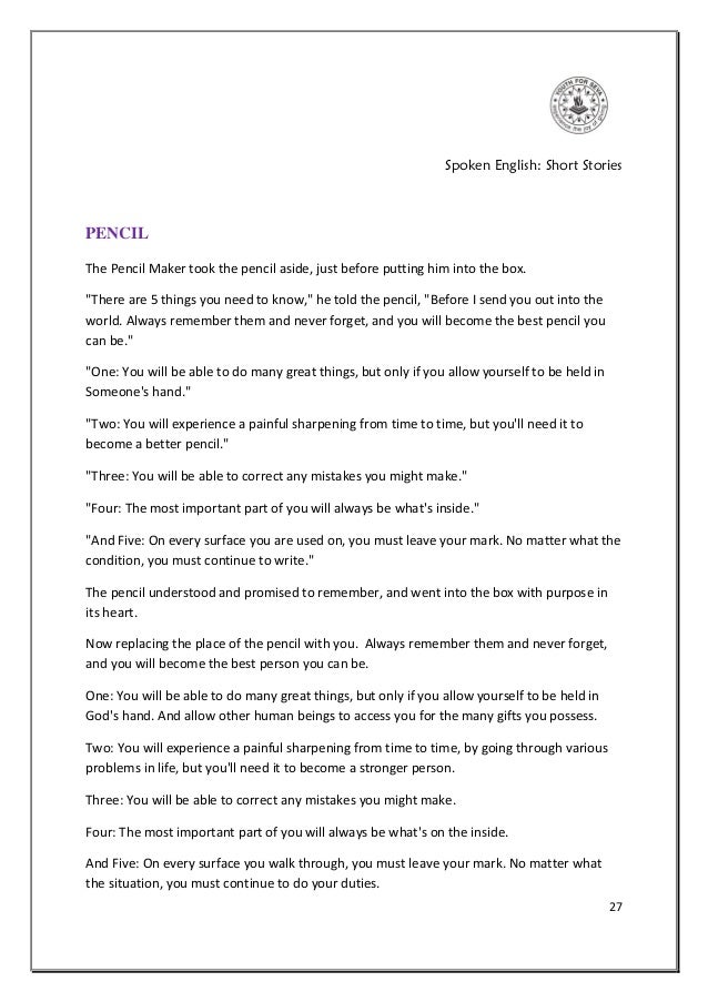 SPOKEN ENGLISH SMALL STORY PDF DOWNLOAD SPOKEN ENGLISH SMALL STORY PDF DOWNLOAD