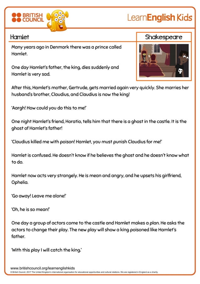 Short storiesshakespearehamlettranscript