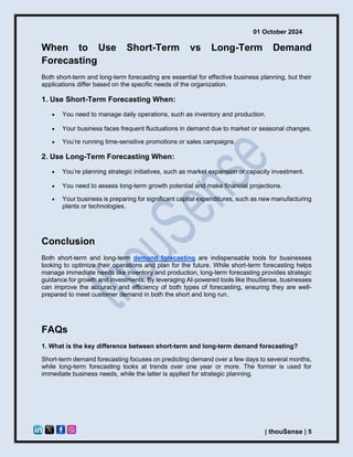 Short-Term vs Long Term Demand Forecasting When and How to Use Each ...