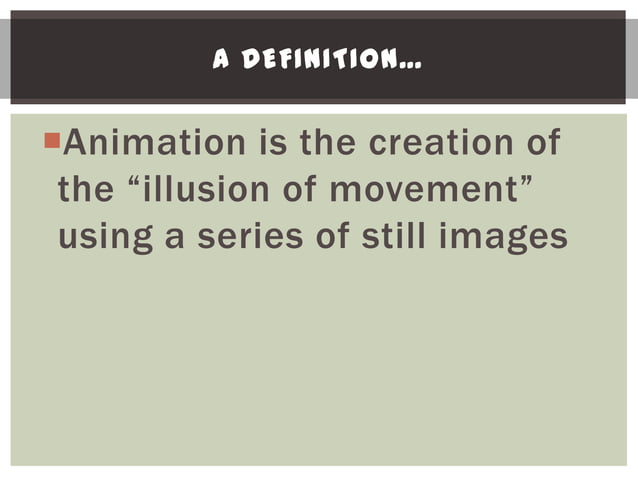 Introduction to Animation