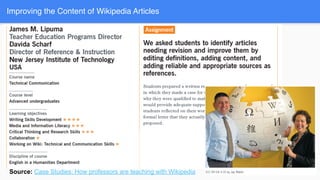 Wikipedia in education - taking stock - OER conference lucerne 2019
