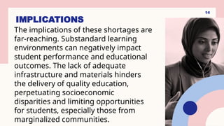School Performance Marginalization Shortage of School Buildings, Textbooks, and.pptx