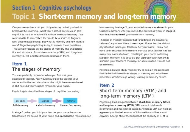 Short And Long Term Memory Short And Long Term Memory