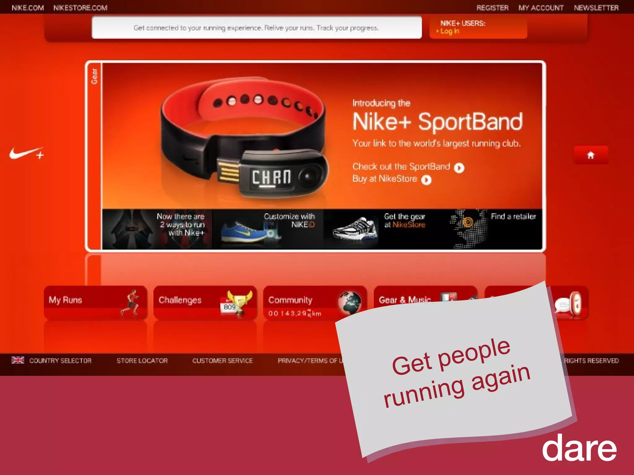 Get people running again