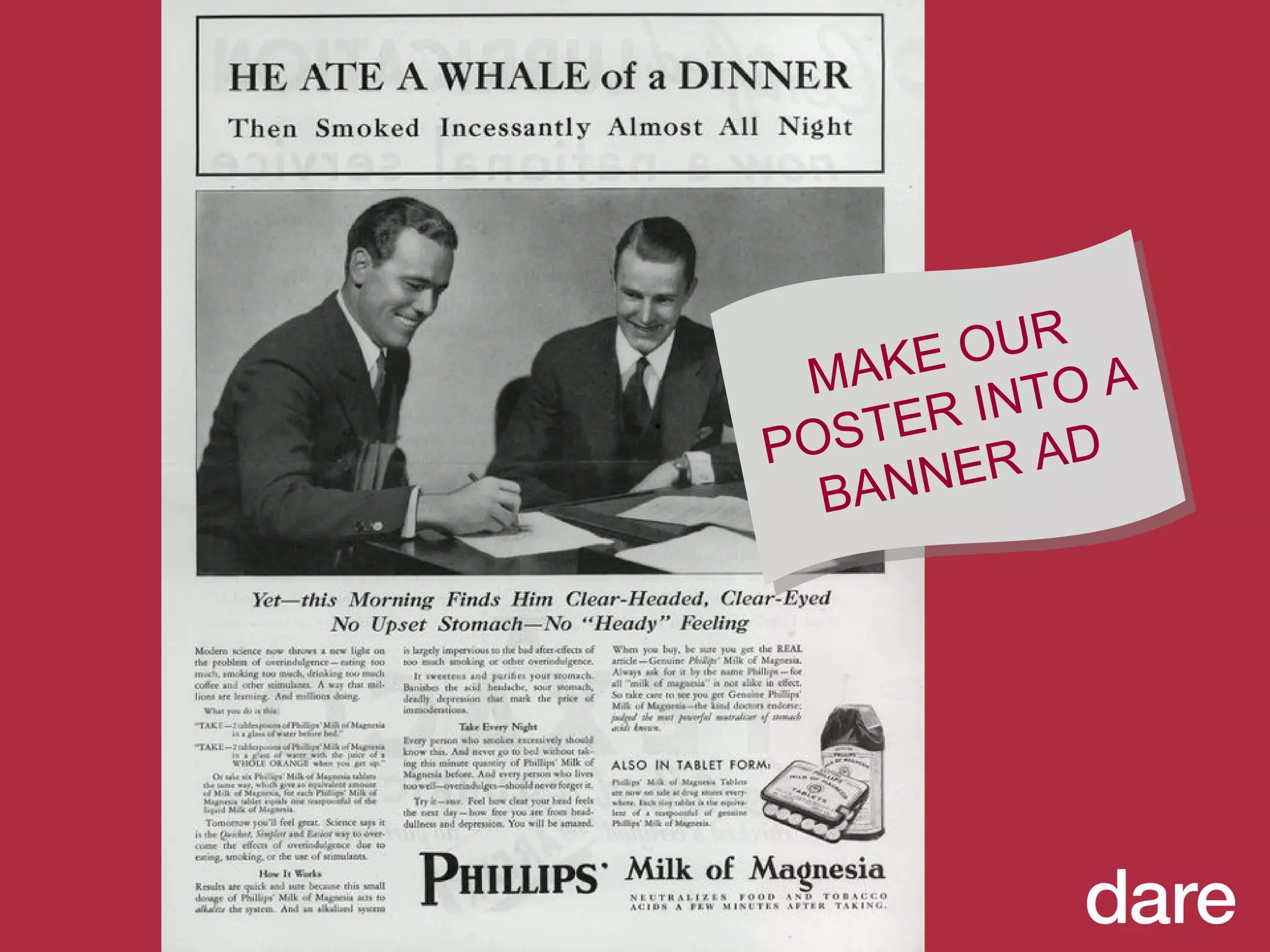 MAKE OUR POSTER INTO A BANNER AD