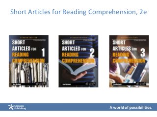 Short Articles for Reading Comprehension, 2e
 