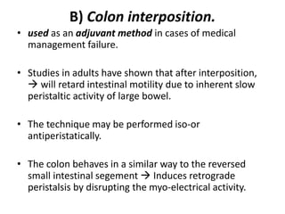 Colonic Loop Interposition Short Bowel Syndrome | PPTX