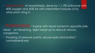 SHORT CASE MIDDLE EAR SURGERY presentation | PPTX