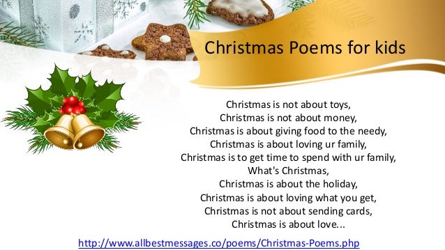 Christmas Poems For Kids Christmas Celebrations