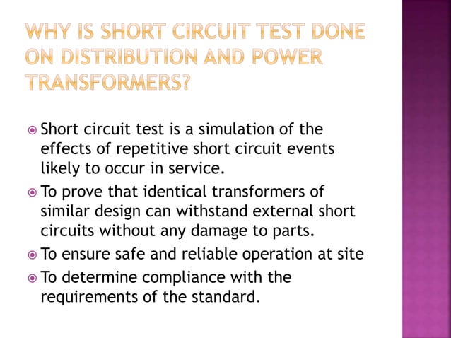 Why Is The Short Circuit Test Important, And How Is It Performed? – JKNHYB