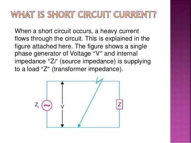 short circuit test in brief short circuit current