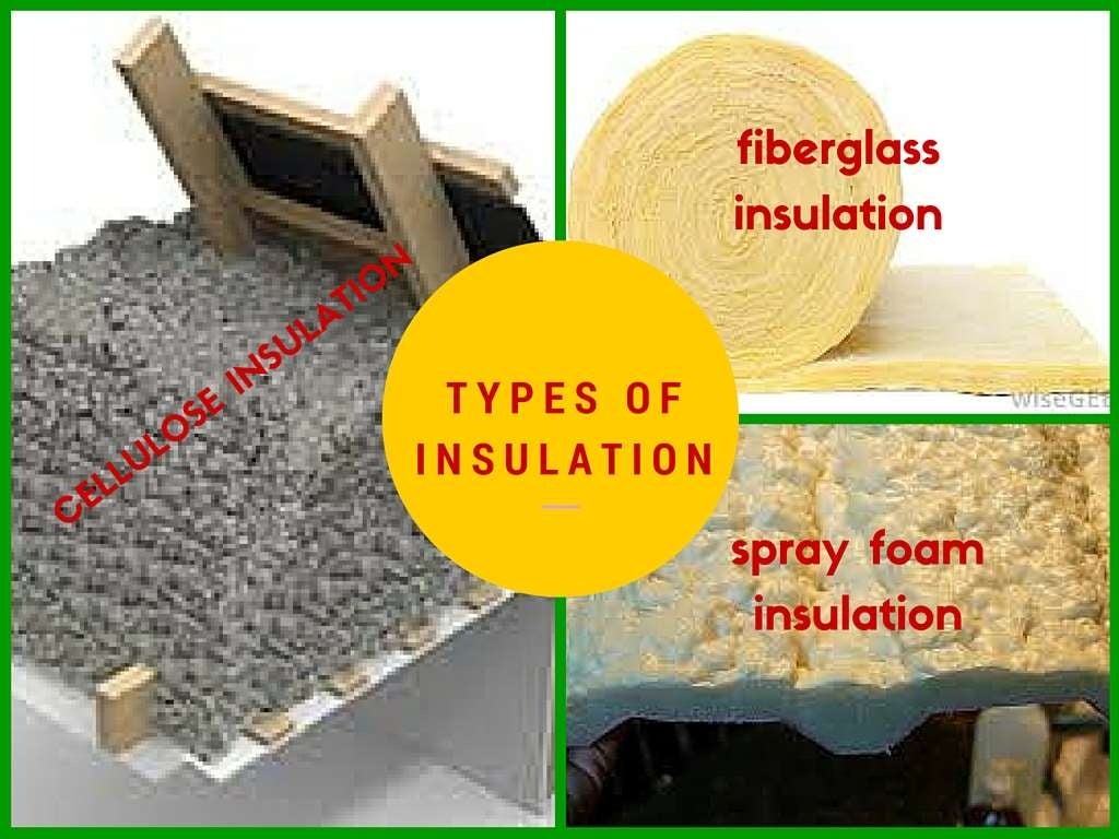 of different types of attic insulation