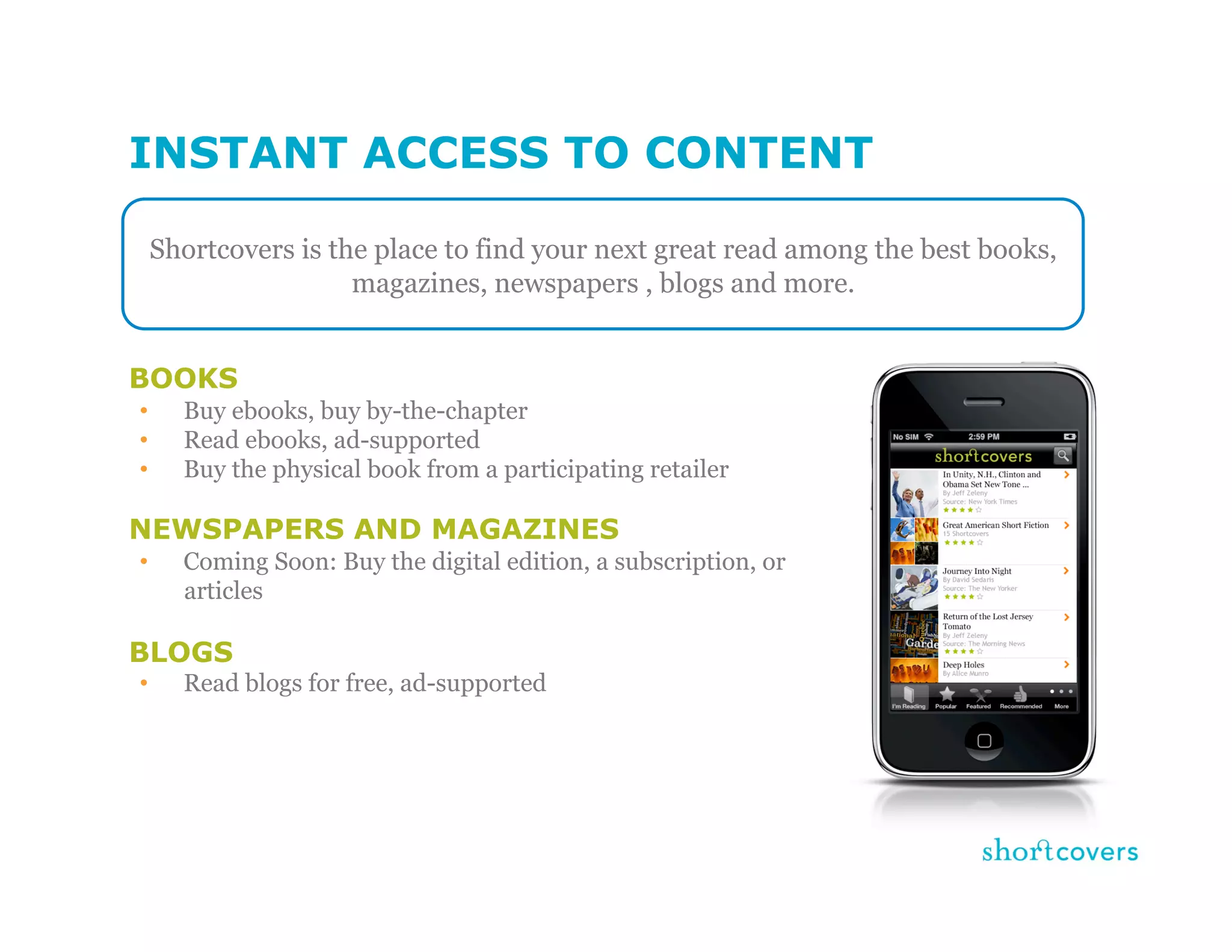 Shortcovers - Michael Serbinis - BookNet Canada Tech Forum 09
