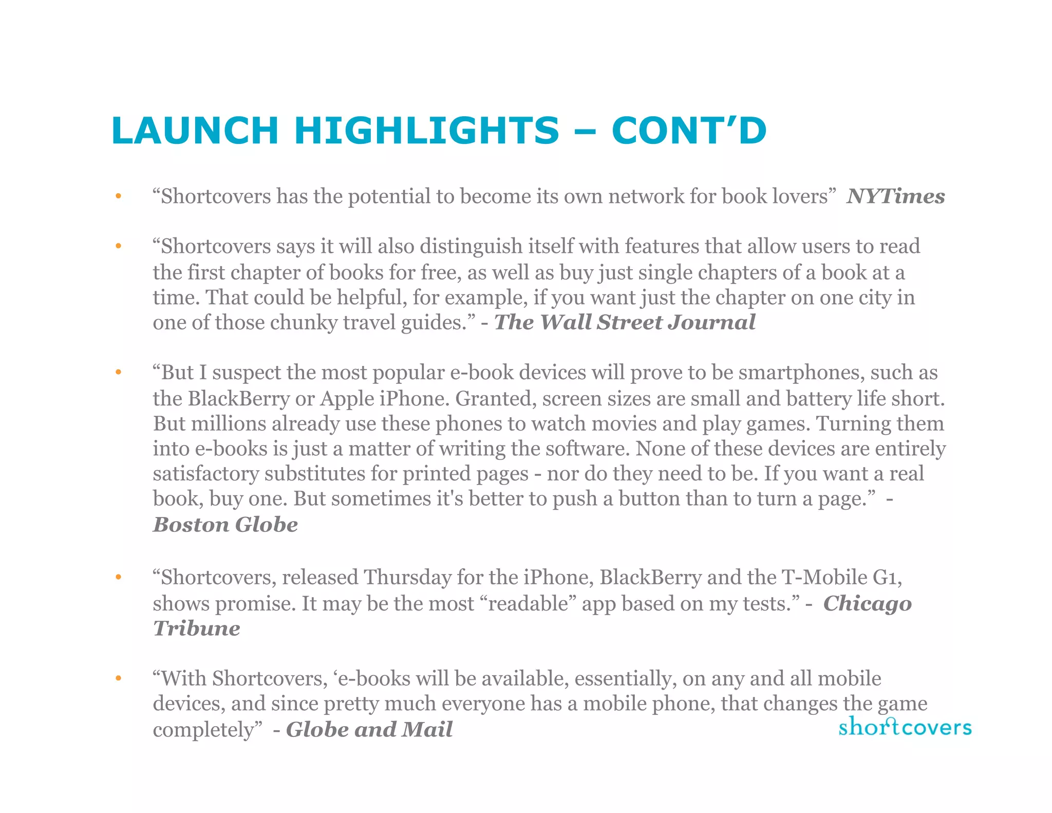 Shortcovers - Michael Serbinis - BookNet Canada Tech Forum 09