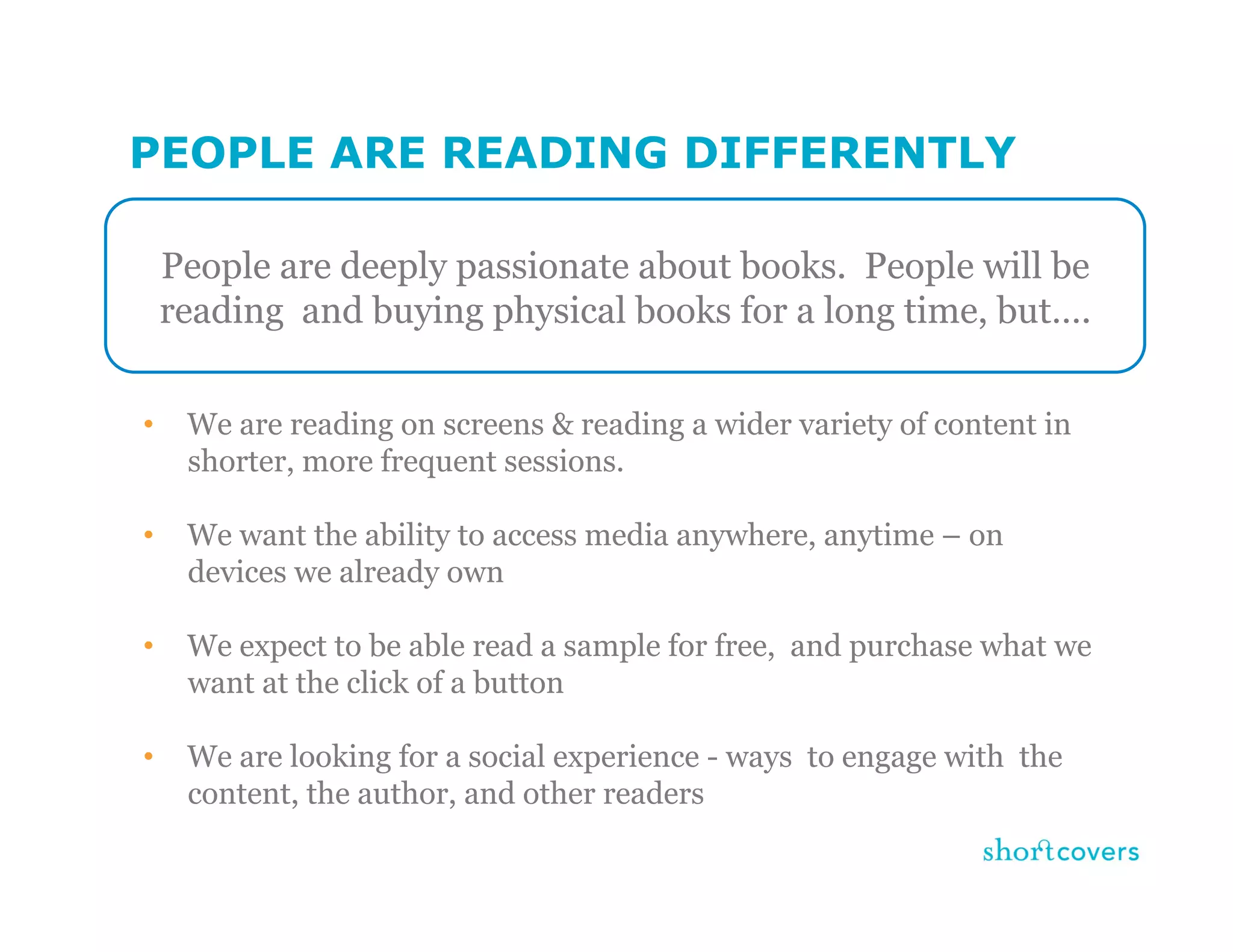 Shortcovers - Michael Serbinis - BookNet Canada Tech Forum 09