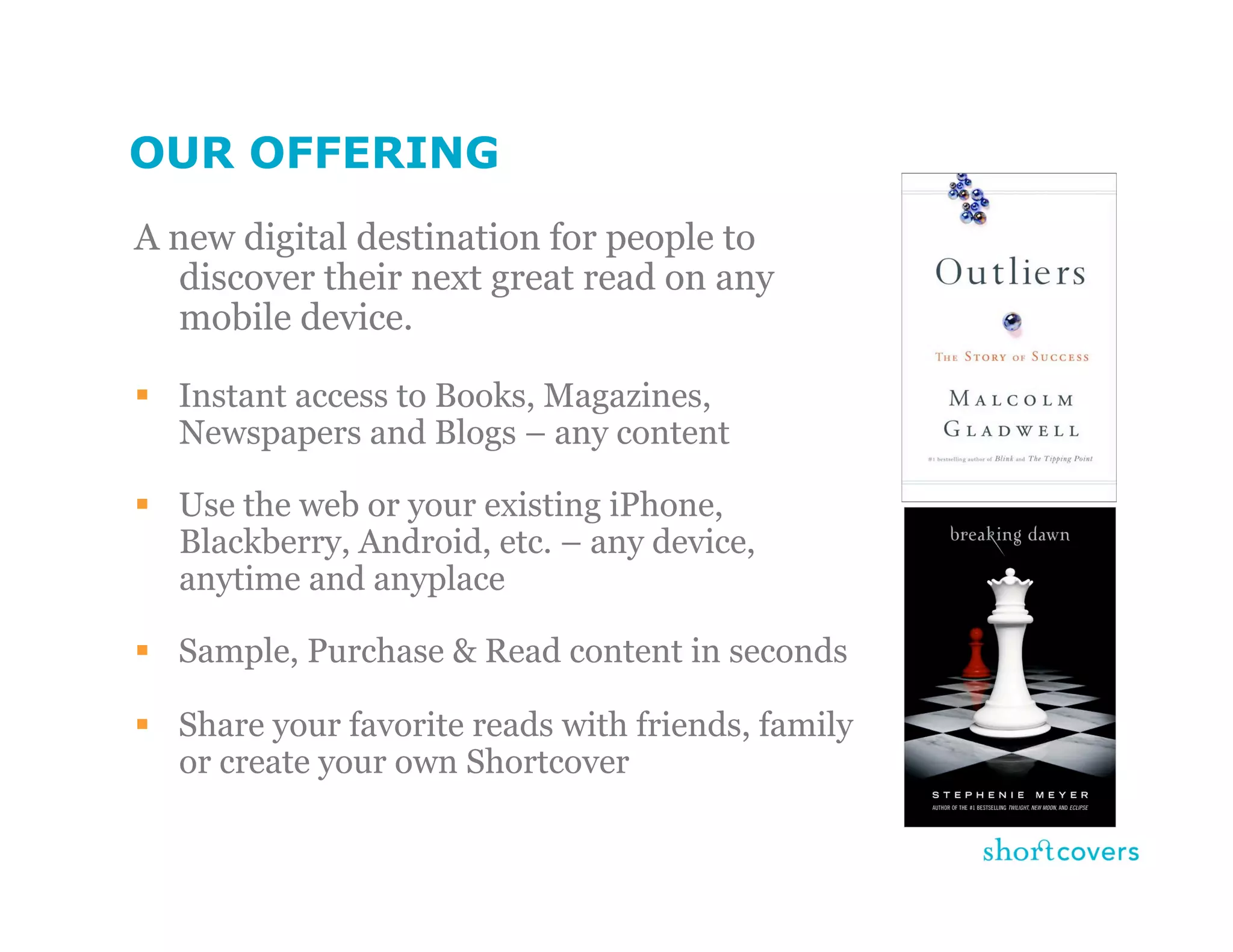 Shortcovers - Michael Serbinis - BookNet Canada Tech Forum 09