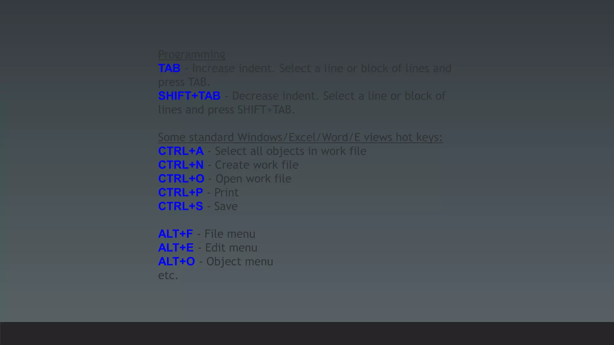 short-cut-keys-eviews-ppt