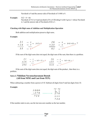 Shortcut method | PDF