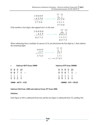 Shortcut method | PDF