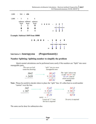Shortcut method | PDF