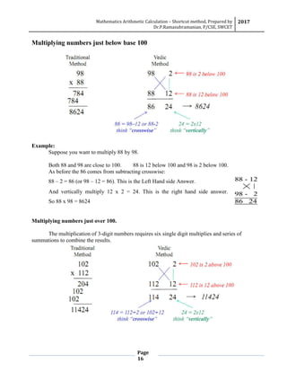 Shortcut method | PDF