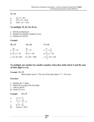 Shortcut method | PDF