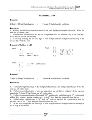Shortcut method | PDF