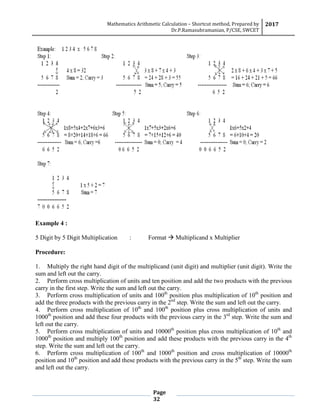 Shortcut method | PDF