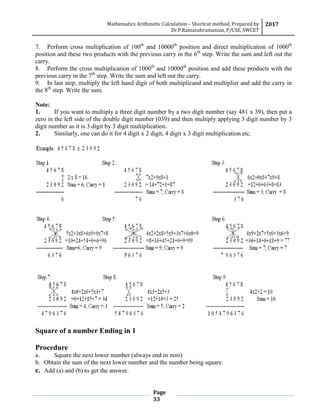 Shortcut method | PDF
