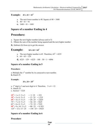 Shortcut method | PDF