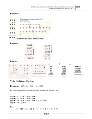 Shortcut method | PDF