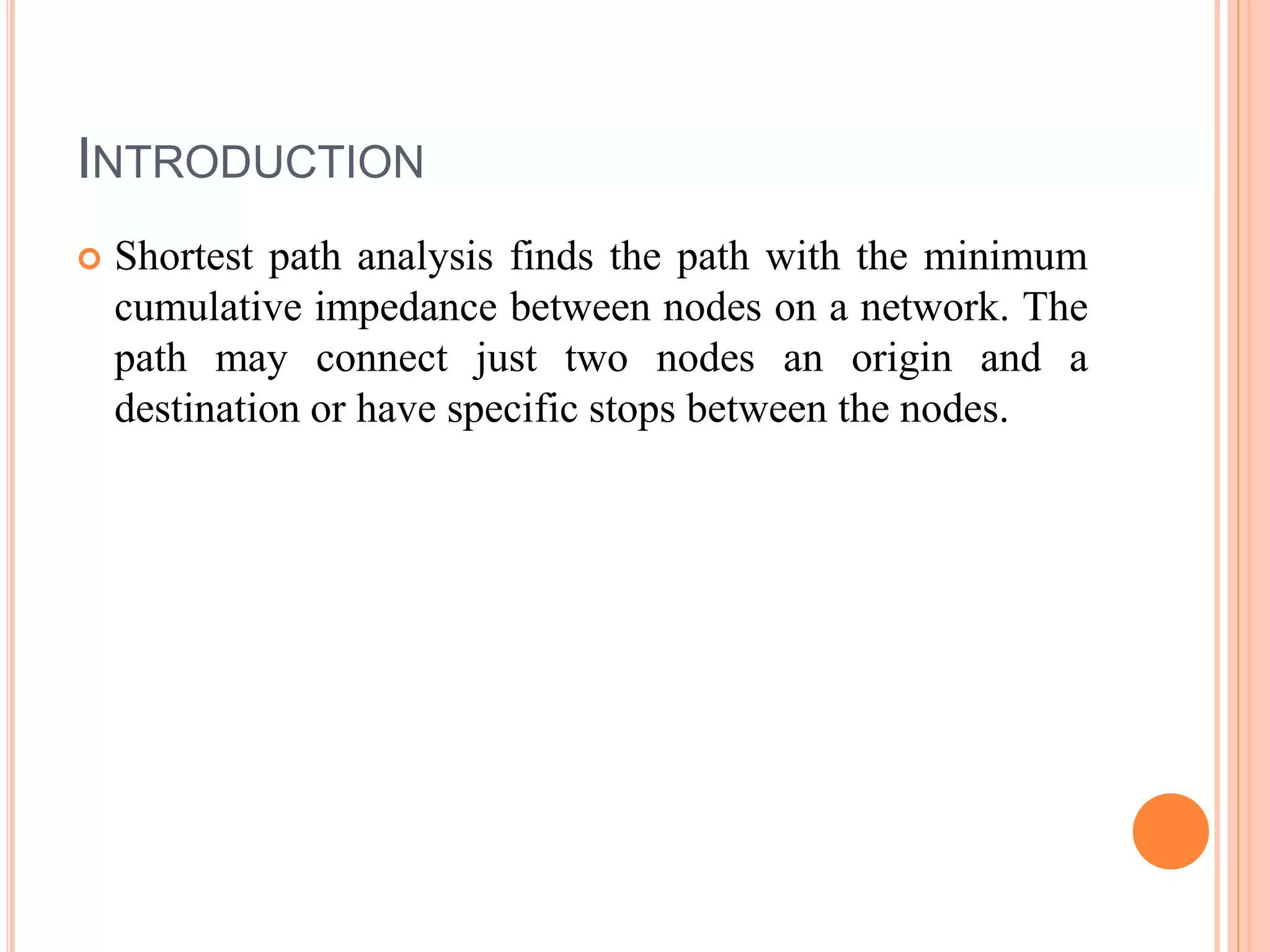 Shortest path analysis | PPTX