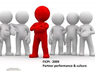 FICPI - 2009 Partner performance & culture © 2009 Duncan Hart  dh@duncanhartconsulting.com 