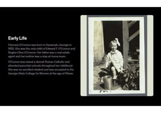 Biography: Flannery O'Connor and Summary: Everything that rises must converge.pdf
