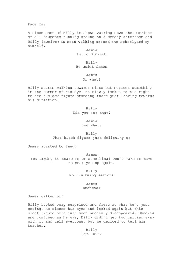 Short film script | PDF