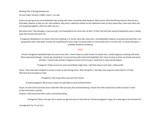 Short film script and storyboard development | PPTX