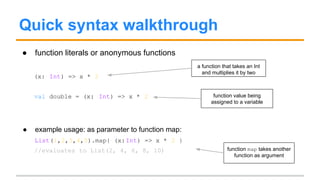 Short intro to scala and the play framework | PPT