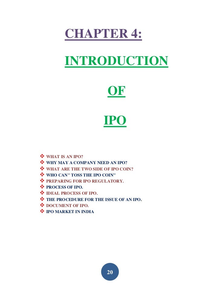 Why wouldnt a company want to ipo