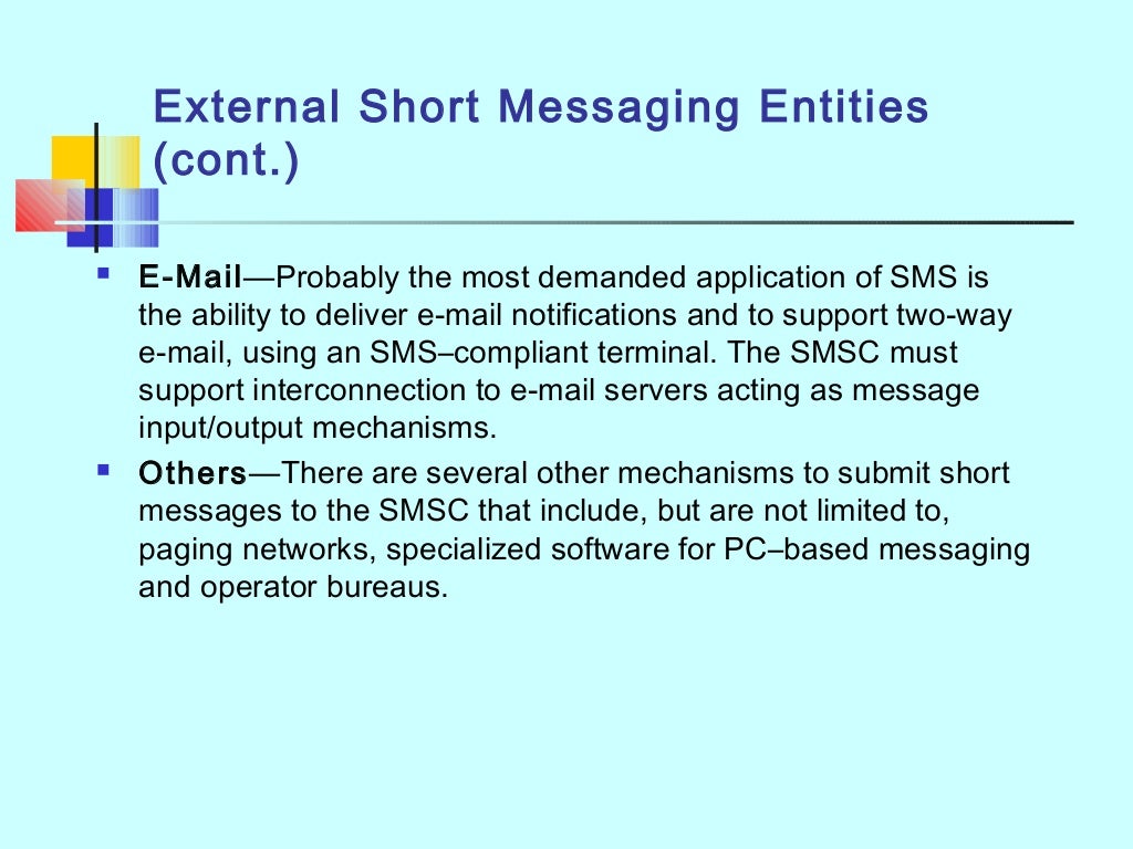 Short message service