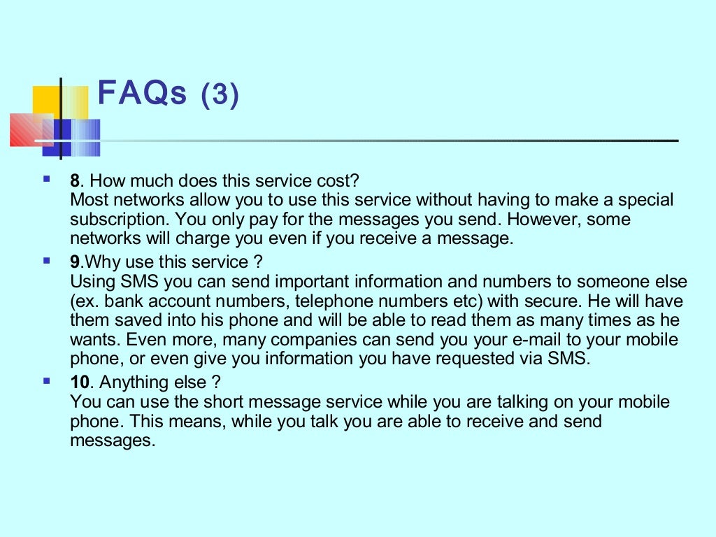 Short message service