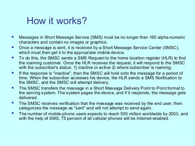 short message service short message service