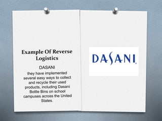 Short notes on third party logistics, fourth party logistics and reverse logistics 