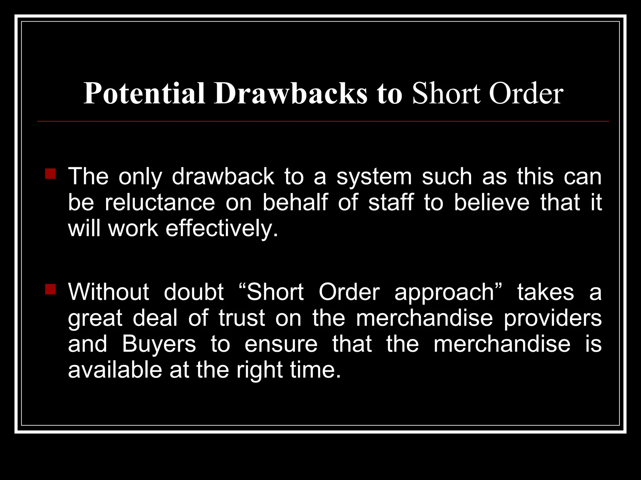 Short order | PPT