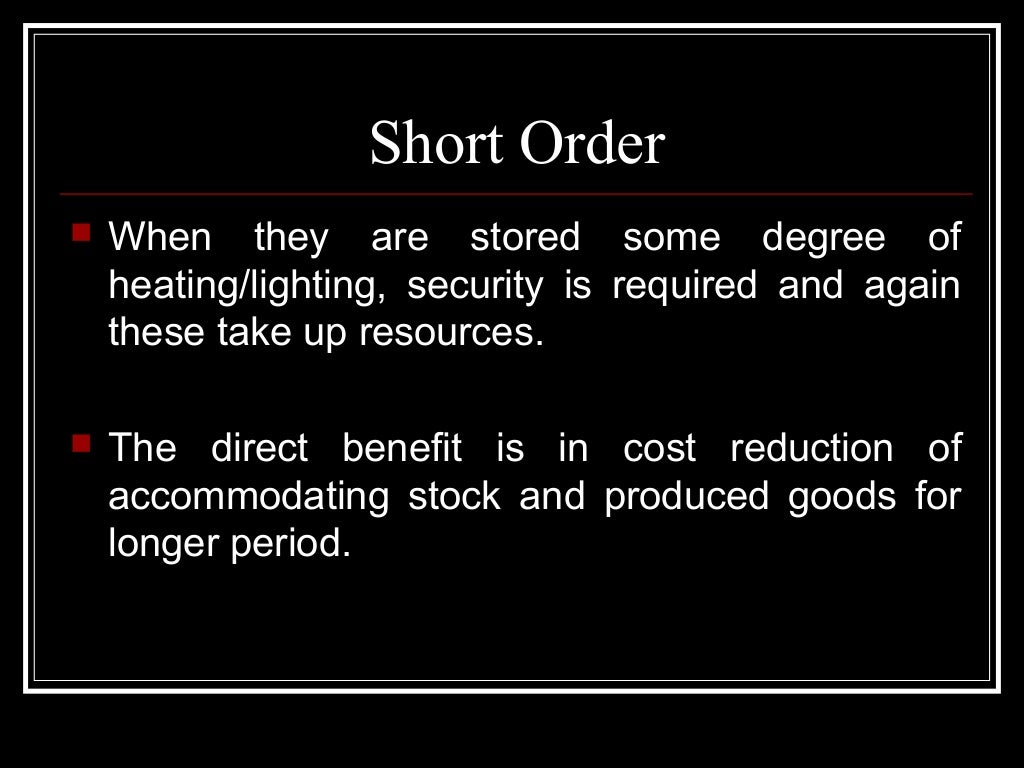 Short order