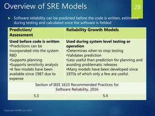 Overview of software reliability engineering | PPTX