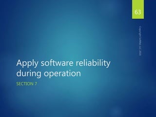 Overview of software reliability engineering | PPTX