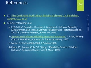 Overview of software reliability engineering | PPTX